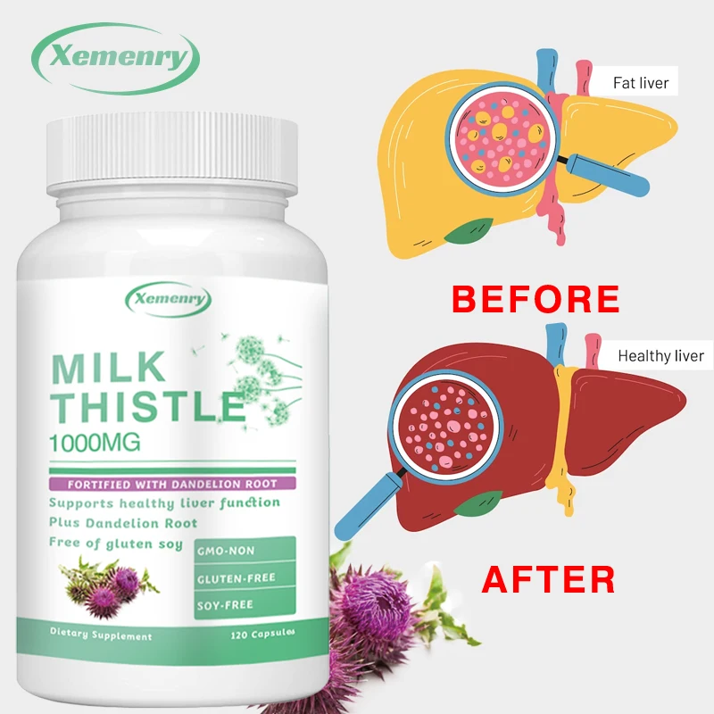 Milk Thistle Capsules 1000mg - - مراجعة Milk Thistle Silymarin وسعره