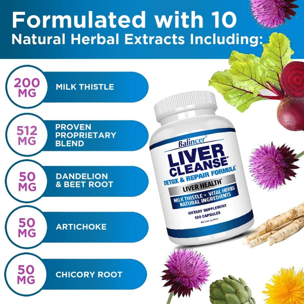 Liver Cleanse Detox & Repair F - مراجعة Milk Thistle Silymarin وسعره