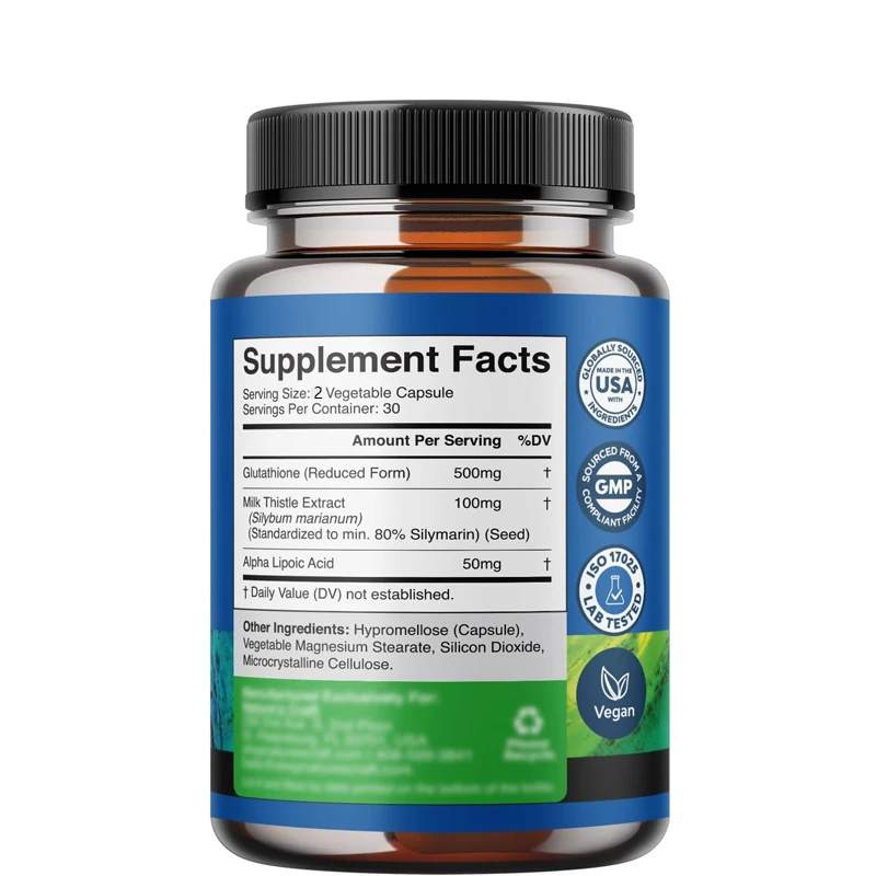 Reduced Glutathione Supplement - مراجعة Milk Thistle Silymarin وسعره