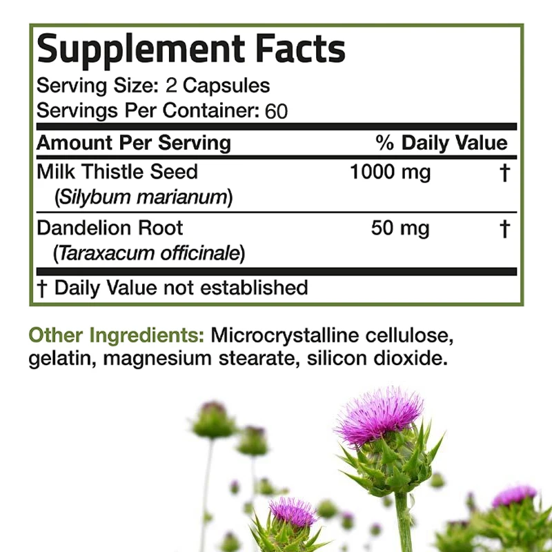 Natural Milk Thistle Supplemen - مراجعة Milk Thistle Silymarin وسعره