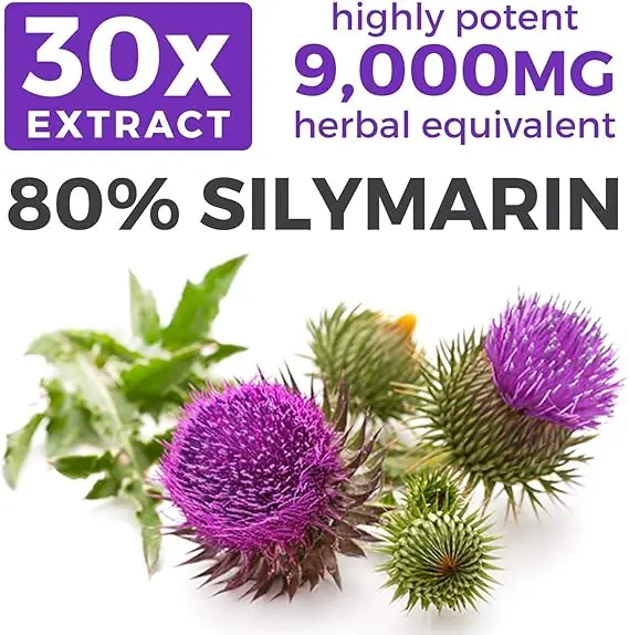 Organic Milk Thistle Capsules  - مراجعة Milk Thistle Silymarin وسعره